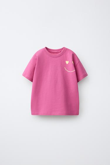 SLOGAN PRINT T-SHIRT - 107 by Zara