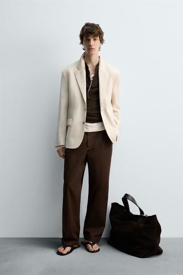BLAZER RELAXED FIT LIMITED EDITION - Ecru by Zara - Image 0