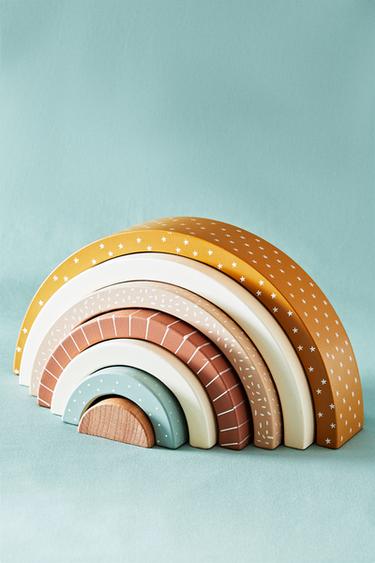CHILDREN'S TOY RAINBOW BLOCKS - Multicoloured by Zara