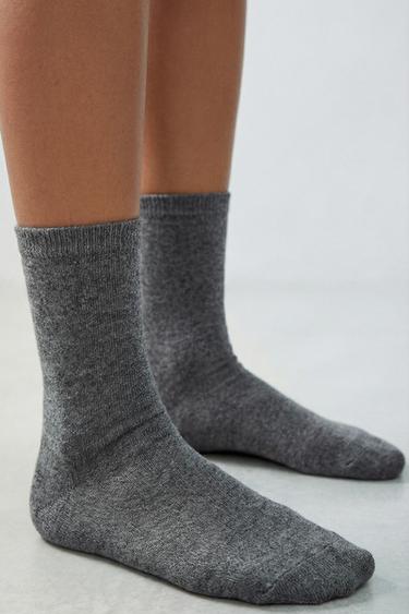 FOUR-PACK OF MID-CALF SOCKS - Grey by Zara