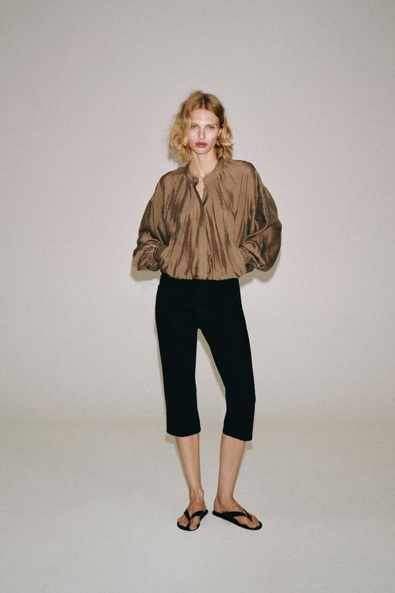 ZW COLLECTION FLOWING SHIRT - Terracotta by Zara - Image 0