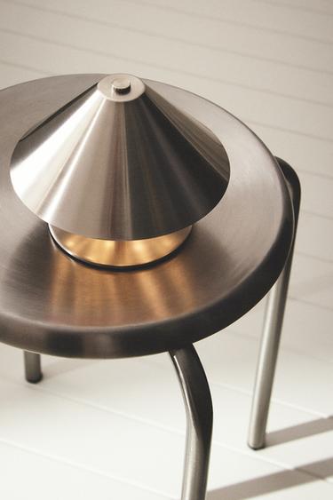 CORDLESS IRON TABLE LAMP - Silver by Zara