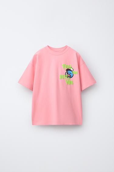 GRAFFITI PRINT T-SHIRT - Pink by Zara
