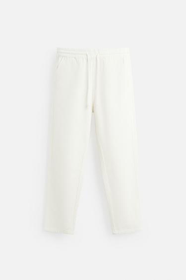COTTON - LINEN TROUSERS - Stone by Zara