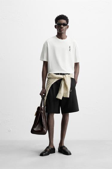 EMBROIDERED NOTES T-SHIRT - White by Zara - Image 0