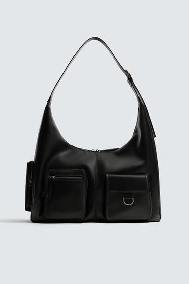 MULTI-POCKET SHOULDER BAG - Black by Zara - Image 0