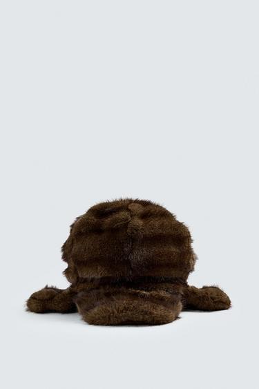 GOOFY EARS FAUX FUR CAP HARRY LAMBERT FOR ZARA X DISNEY - Mink by Zara