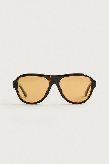 RECTANGULAR SUNGLASSES - Tortoiseshell by Zara