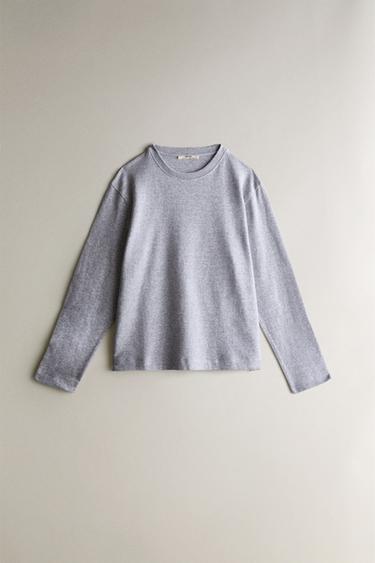 COTTON TOP - Grey by Zara - Image 0