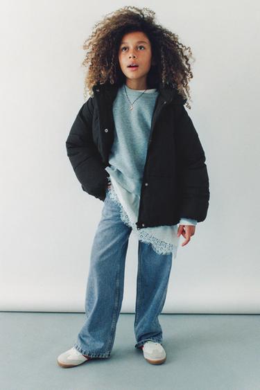 HOODED PADDED JACKET - Black by Zara