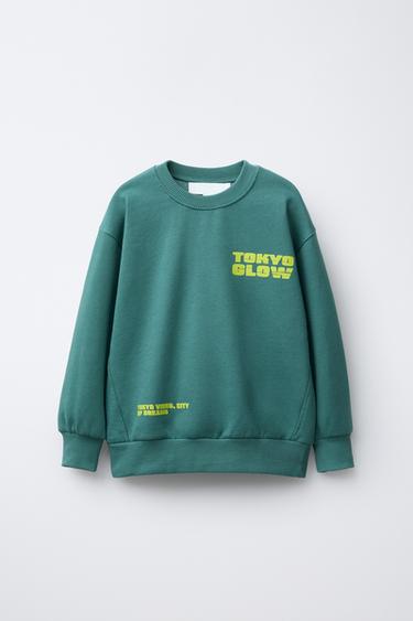 PHOTOGRAPHIC PRINT SWEATSHIRT - Green by Zara