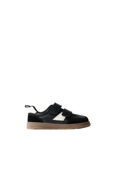 LEATHER STRAP BAREFOOT SNEAKERS - Black by Zara