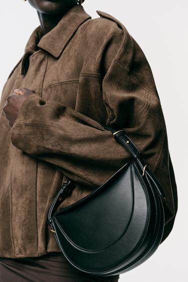 FLAP CROSSBODY BAG - Black by Zara - Image 0