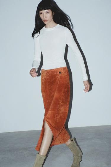 SUEDE WEDGE ANKLE BOOTS - Taupe Grey by Zara