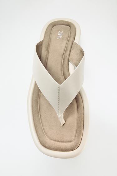 PLATFORM SANDALS - white by Zara
