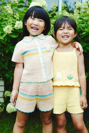 MIFFY™ MERCIS BV © CROCHET TOP - Pastel yellow by Zara