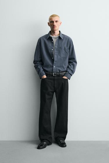 LOOSE FIT JEANS - Black by Zara