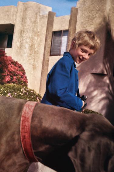 CANVAS OVERSHIRT WITH POCKETS - Bluish by Zara