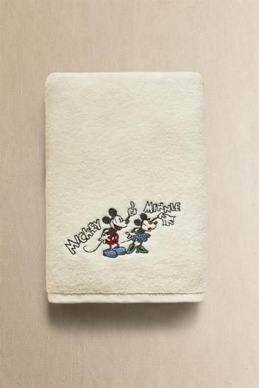 CHILDREN'S MICKEY & MINNIE ©DISNEY PRINT TERRY TOWEL - Light yellow by Zara