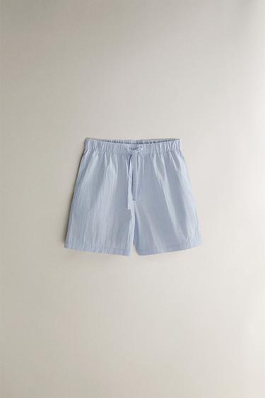 COTTON SHORTS - Light blue by Zara