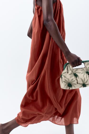 BEADED DETAIL CLUTCH - Ecru by Zara