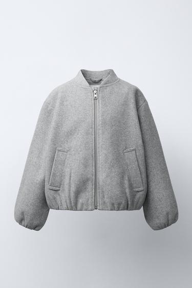 SOFT BOMBER JACKET - Light grey by Zara