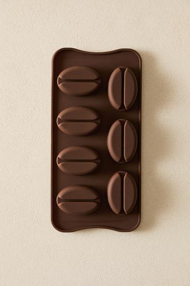 SILICONE COFFEE BEAN ICE TRAY - Brown by Zara
