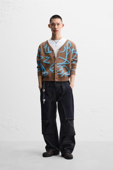 STROKE JACQUARD CARDIGAN X ANDERSSON BELL - camel by Zara - Image 0