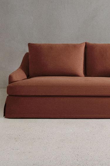 SOFA 01 LINEN COVER - Terracotta by Zara