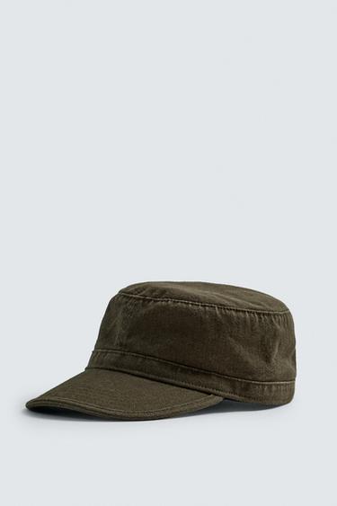 WASHED COTTON CAP - Brown by Zara