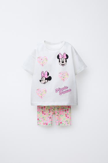 MINNIE MOUSE © DISNEY T-SHIRT AND CYCLING LEGGINGS SET - Pink by Zara