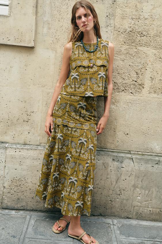 CUTWORK EMBROIDERY TOP - Multicoloured by Zara - Image 0