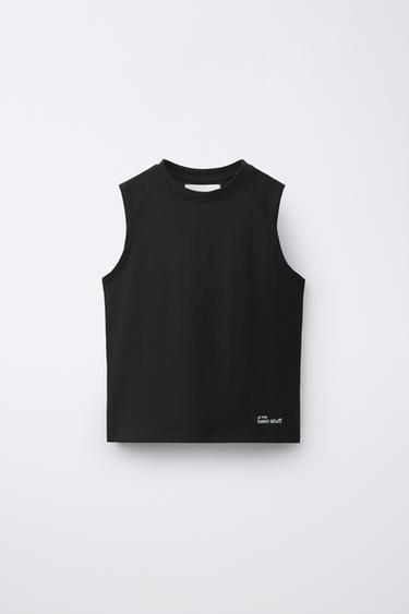 PLAIN SLEEVELESS TOP - Black by Zara