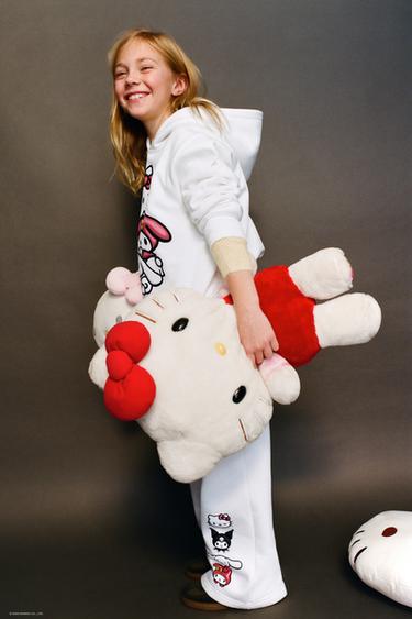 HELLO KITTY AND FRIENDS © SANRIO HOODIE - Oyster-white by Zara