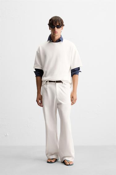 RAISED PRINT SWEATSHIRT - White by Zara - Image 0