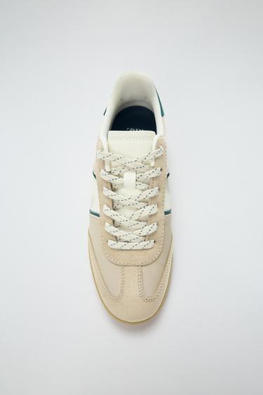 COLOURED SPORTS TRAINERS - Taupe Grey by Zara