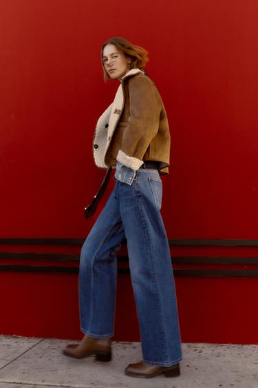 KNEE-HIGH BOOTS WITH TOPSTITCHING - Brown by Zara