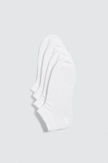 4-PACK OF BASIC ANKLE SOCKS - White by Zara - Image 0