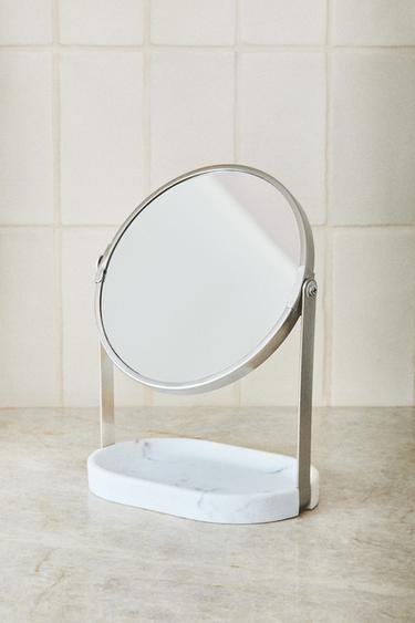 MARBLE-EFFECT MIRROR - Grey by Zara