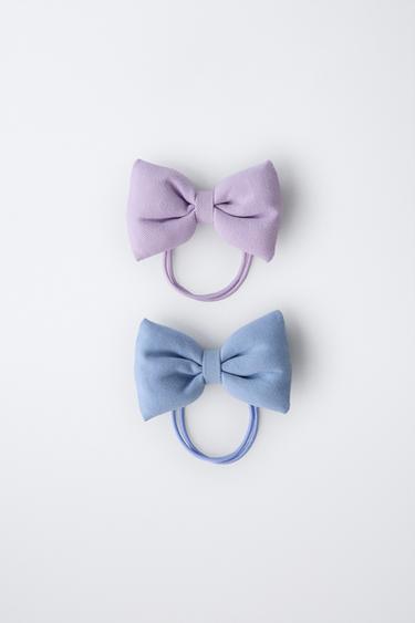2-PACK OF PADDED BOW SCRUNCHIES - Lilac by Zara - Image 0