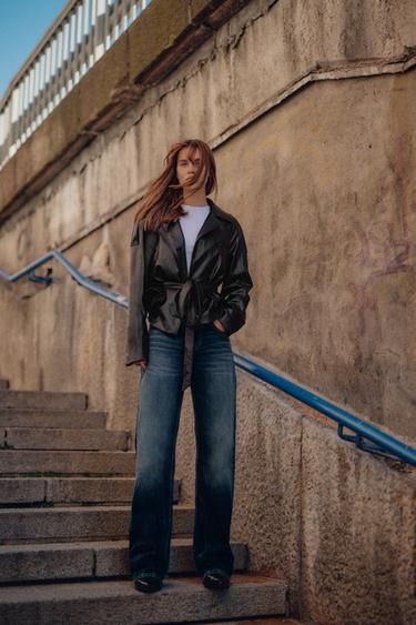 TRF JEANS LOW-RISE WIDE LEG - Midnight blue by Zara