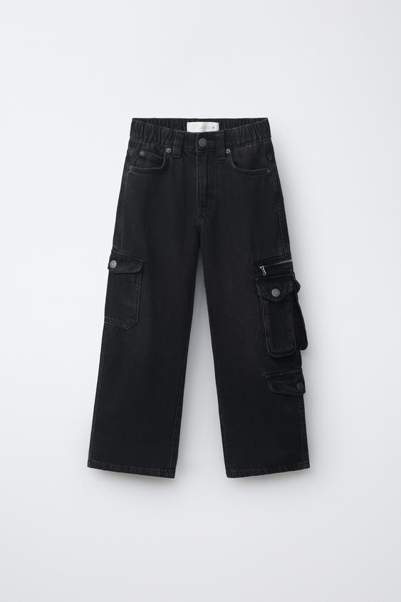 MULTI-CARGO JEANS - Black by Zara - Image 0