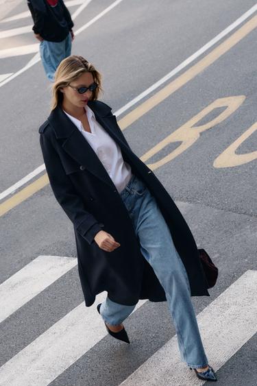 POPLIN SHIRT WITH BUTTONS - White by Zara