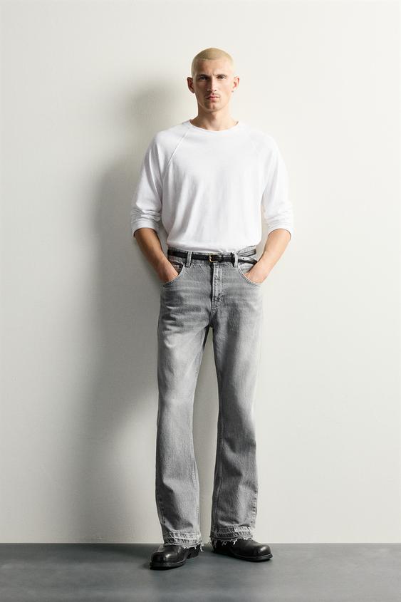 FLARE FIT JEANS - Grey by Zara - Image 0