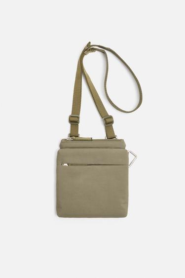 TECHNICAL CROSSBODY BAG - Khaki Green by Zara - Image 0
