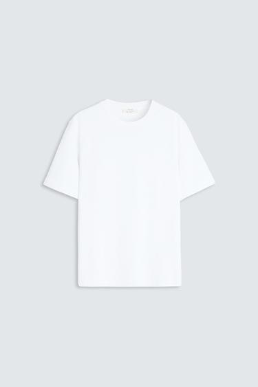 HEAVYWEIGHT SHORT SLEEVE T-SHIRT - White by Zara