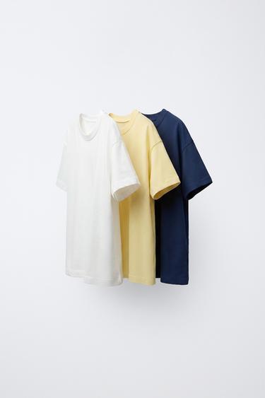 3-PACK OF PLAIN T-SHIRTS - Navy blue by Zara