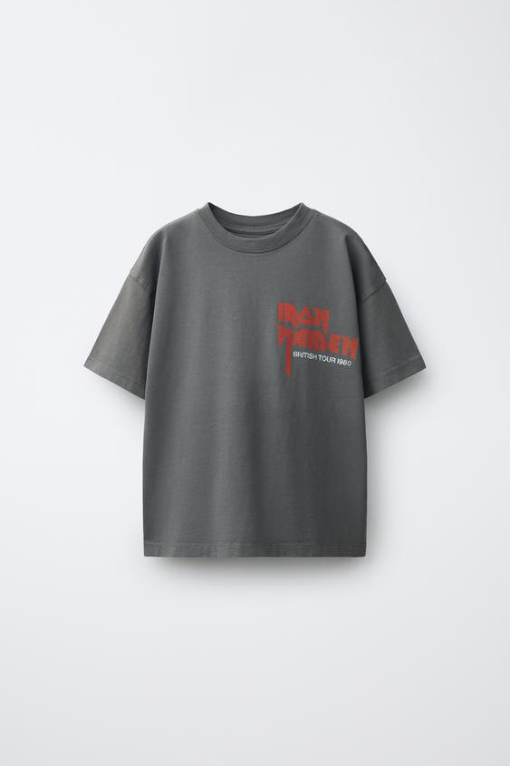 IRON MAIDEN © PRINT T-SHIRT - Anthracite grey by Zara - Image 0