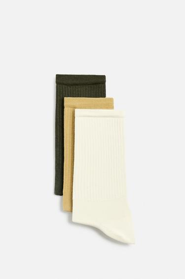 PACK OF 3 RIBBED SOCKS - various by Zara - Image 0
