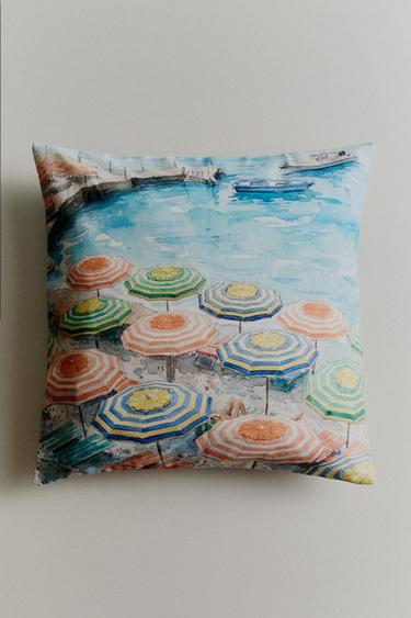 PARASOL CUSHION COVER - Blue by Zara